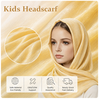 Tissu Hijab Enfant 9902 – Commande en Gros – Mousseline de Polyester Légère, Respirante et Antistatique pour la Confection Quotidienne de Foulards pour Enfants