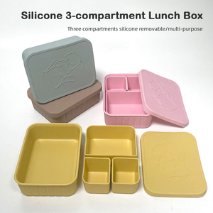 Silicone Nắp 304 Thép Không Gỉ Rò Rỉ Bằng Chứng <span class=keywords><strong>Container</strong></span> Nước Sốt Cup Kín Snack Thực Phẩm Jar Bento Hộp Ăn Trưa - Product Image 2