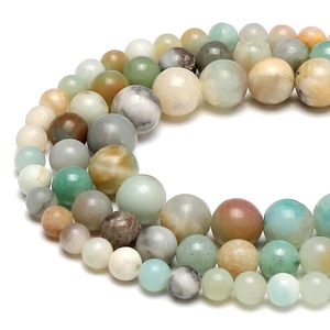 Bán Buôn Đá Quý Bead Harmony Nhiều Màu Đá Tự Nhiên 4Mm 6Mm 8Mm 10Mm 12Mm Amazonite Loose Bead Đối Với Trang Sức - Product Image 6
