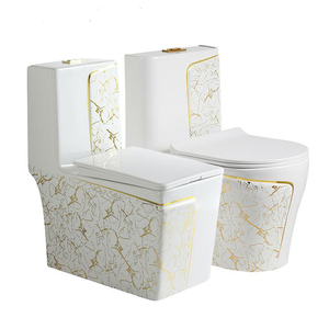 Hot bán New Arrival vàng thiết bị vệ sinh tầng gắn WC tủ quần áo nước phòng tắm gốm nhà vệ sinh bát một mảnh nhà vệ sinh <span class=keywords><strong>commode</strong></span> - Product Image 1