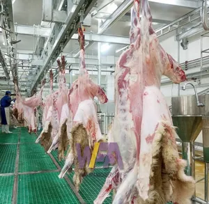 WFA बकरी वधशाला कसाईखाना उपकरण भेड़ त्वचा छीलने मशीन/मेमने भेड़ Dehiding मशीन