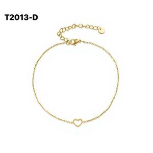 Amy Amy Fashion <b>Anklet</b> Stainless Steel <b>Silver</b> Plated Heart Shape Romantic Women's Jewelry Gift T2013 - Product Image 2