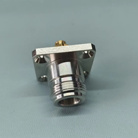 HF-Stecker N Typ Metall 4 Löcher Flansch halterung Anschluss für RG402 Cabe SF141-50 kabel