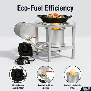 Fournisseur en gros de poêles <span class=keywords><strong>à</strong></span> combustion écologiques OEM personnalisées avec souffleur, chauffage portable multi-combustibles, équipement de camping - Product Image 5