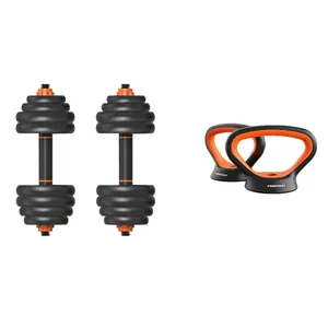 Factory Supply Custom Fitness Equipment Multi-function Barbell Set Body Building Kettle bell Adjustable Dumbbell Set