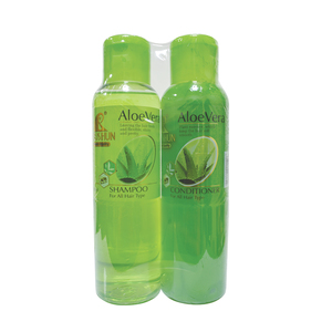Set <span class=keywords><strong>Shampoo</strong></span> e Balsamo Liquido 2-in-1 al Ginseng e Aloe Vera 500ml+500ml Antiforfora e Nutriente per Donne - Product Image 1