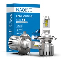 NAO marca Mini coche Led faro S3 D1 H11 H8 H9 9012 880 luz de la linterna Led H4 H7 coche llevó la bombilla del faro