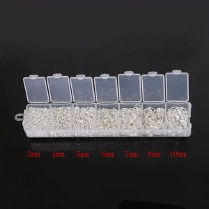 Phụ Kiện Móc Khóa Tự Làm Sáng Tạo Tùy Chỉnh Vòng Hở Màu Mạ Kim Loại Và Vòng Kín Kết Hợp Vòng Chia - Product Image 6