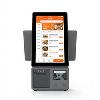 Systèmes de point de vente tout-en-un à double écran de 15,6 pouces, caisse enregistreuse, écran tactile capacitif Android, paiement interactif en libre-service, centre commercial