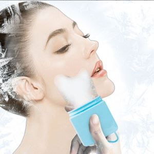 Rodillo Facial de Hielo de Silicona para el Cuidado de la Piel, Masajeador Facial y Ocular Refrescante Portátil, Paquete de Hielo Reutilizable para Terapia de Belleza - Product Image 1