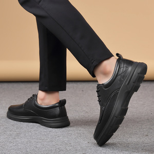 Mocasines de Vestir para Hombre, de Cuero Genuino, Transpirables, Cerrados, Antideslizantes, Resistentes, Cómodos, para Oficina y Carrera Profesional - Product Image 4