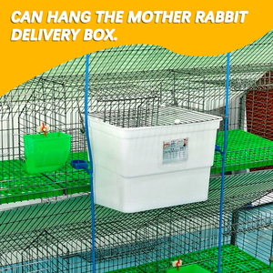 <span class=keywords><strong>Cage</strong></span> à lapins automatique personnalisable neuve à neuf places de type H avec treillis soudé galvanisé - Product Image 4