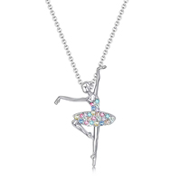 Nouveau Collier Enfant Fille Danseuse de Ballet 2025 – Vente en Gros, Pas Cher, Tendance, Dessin Animé, Cadeau Créatif, Chaîne de Cou