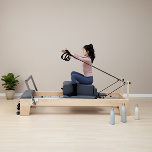 Reformer de Pilates Ajustable y Duradero de Fábrica con Madera de Roble, Haya y Arce para el Hogar y el Estudio - Product Image 6