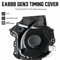 Couvercle inférieur de la chaîne de distribution et boîtier d'étanchéité avant du vilebrequin 06K109211AA 06K109210 Compatible VW Audi EA888 Gen3 1.8T 2.0T