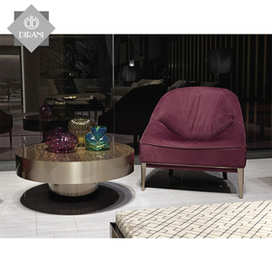 Post moderno commerciale soggiorno <span class=keywords><strong>mobili</strong></span> matrimonio divano sedia struttura in legno velluto lusso singolo sedile divano accento sedia tessuto - Product Image 2