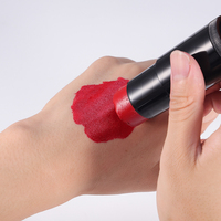 Cat Warna Profesional 18 Warna untuk Halloween, Berbasis Minyak, untuk Pesta, Riasan Fantasi, Cat Wajah Hitam dalam Bentuk Stick untuk Makeup