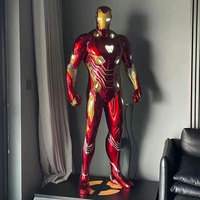 Figura de Iron Man de Marvel Personalizada de Alta Calidad, Estatua de Superhéroe de Fibra de Vidrio, Escultura de Iron Man, Estatua de Iron Man MK50 de Marvel
