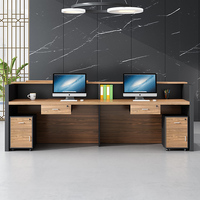 Comptoir de bureau en bois au design moderne Zitai, avec logo personnalisé, table de réception commerciale pour salon, table de réception pour entreprise