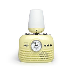 Multi functional Retro Portable Radio with Aromatherapy Diffuser LED Night Light <b>USB</b> Rechargeable Built-in <b>Speaker</b> for Home Use - Product Image 3