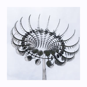 Figurine de jardin moderne abstraite en acier inoxydable, Art scientifique, abstrait, avec mouvement perpétuel, Sculpture, prix en gros - Product Image 4