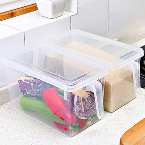 Koelkast Groente-en Opbergdoos Plastic Containers Voedsel Opbergdoos Met Handvat - Product Image 3