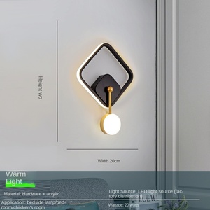 Interior de lujo diseño decorativo Hogar Moderno LED lámpara de pared creativa pasillo dormitorio mesita de noche luz de pared - Product Image 5