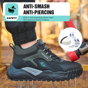 TULEDUN Nuove Scarpe Antinfortunistiche alla Moda, Leggere e Traspiranti, Antiurto, di Alta Qualità per Lavori Edili, con Puntale in Carbonio - Product Image 2
