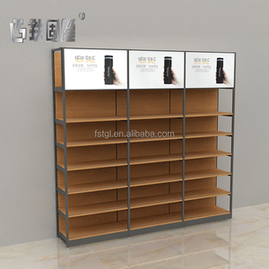 High-Endซูเปอร์มาร์เก็ตติดผนังชั้นวางจอแสดงผลไม้ที่มีตู้ตั้งพื้น - Product Image 4