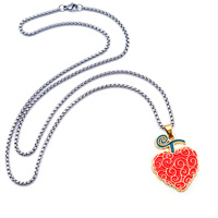 6 Nouveaux Designs de Colliers Fruit du Diable en Or, Colliers Fruit du Caoutchouc, Pendentifs Fruit de Luffy et Porte-clés Métalliques