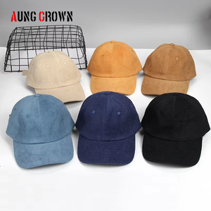 Nhà Máy Giá Thấp Moq Cổ Điển Màu Rắn Trống Đồng Bằng 6 Bảng Điều Chỉnh Gorras Mũ Bóng Chày Không Có Cấu Trúc Cha Mũ Vải To To Thu Bóng Chày Mũ - Product Image 1