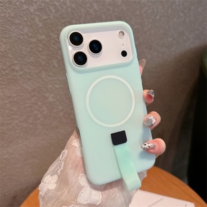 Nueva Funda para Teléfono con Correa de Muñeca de PC Color Caramelo Gelatinoso para iPhone 17 16 15 14 13 12 Pro Max, Funda Magnética Portátil con Cordón - Product Image 3