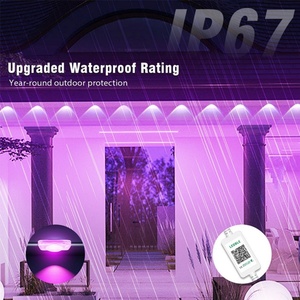 ไฟตกแต่งภายนอกอาคาร 30 เมตร แบบจุด RGBIC สำหรับตกแต่งบ้าน หลังคา ชายคา สวน วันหยุด คริสต์มาส ไฟ LED จุด - Product Image 4