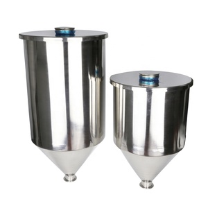 Tolva de Acero Inoxidable Personalizable para Dosificación de Polvo Líquido, Tanque Industrial de Llenado Sanitario con Abrazadera Triple, Cónico, 5L 10L 20L 30L - Product Image 3