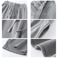 Pantalon de survêtement taille haute pour femme, coupe large, délavé, en coton épais 370 GSM, style décontracté et ample, hip-hop