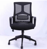 Chaise de bureau exécutive moderne noire avec hauteur réglable, pivotante, design ergonomique, structure en métal maillé, imperméable, multifonctionnelle
