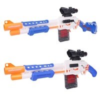 Pistola de Juguete de Plástico para Niños, Pistola de Tiro con Balas Blandas, Juego de Disparos