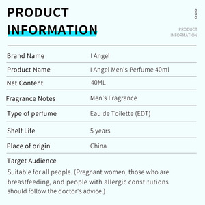 Perfume para Hombre 40ML IA4001 Fougere Natural de Lujo con Aroma a Lima y Jengibre, Larga Duración, Ecológico, Personalizable, Tamaño Regular en Spray - Product Image 3