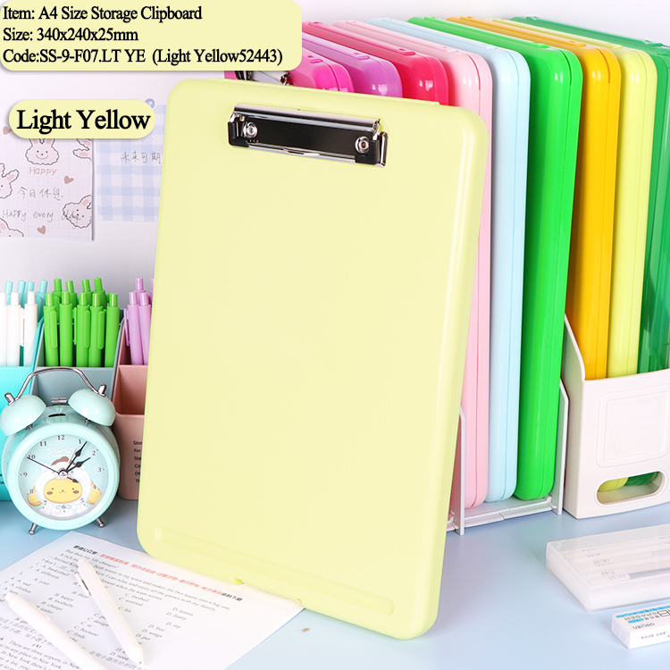 F07 Storage Clipboard Light Yellow