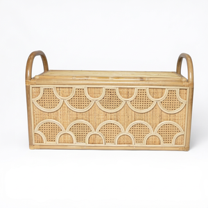Caja de Juguetes de Ratán Flexible Hecha a Mano Viet Mai Lan para Niños, Diseño Rectangular Natural, Solución de Almacenamiento para Organizar Juguetes y Libros - Product Image 1