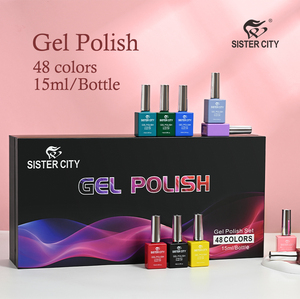 Non toxique 48 couleurs 15ml multicolore Vegan Gel vernis à ongles Kit Uv Led Gel vernis marque privée Gel vernis à ongles ensemble boîte - Product Image 2