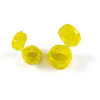Pot cosmétique transparent jaune bleu rose 1g 3g 5g 10g avec couvercle à clapet, mini flacon de rangement