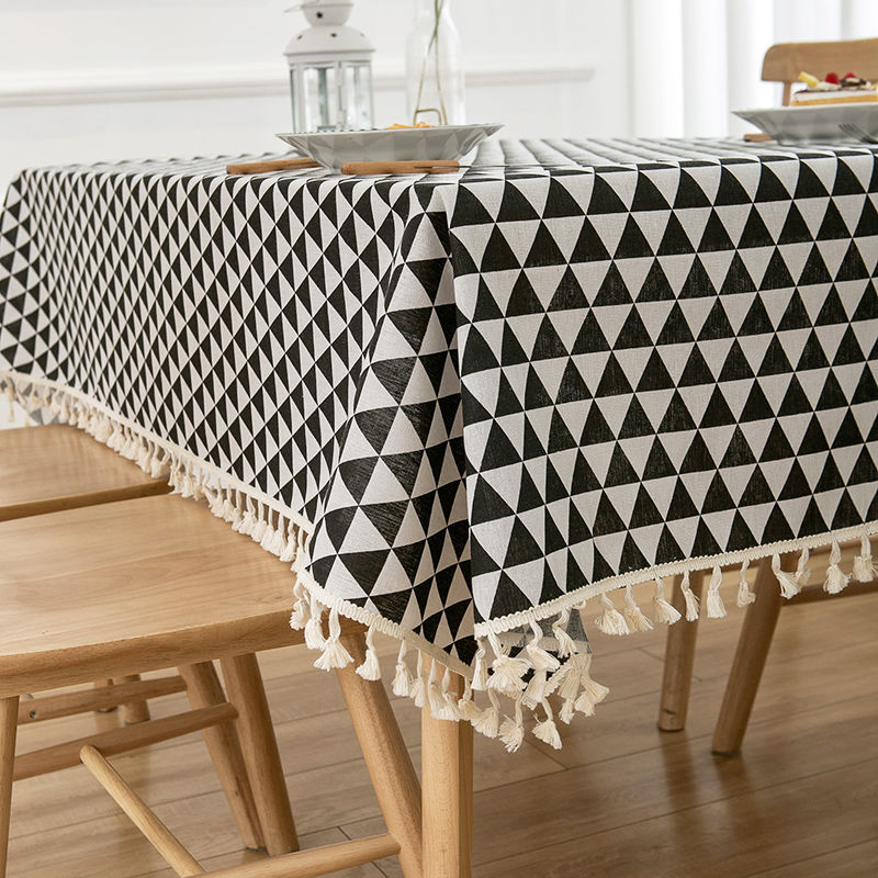 Black triangular tassel style