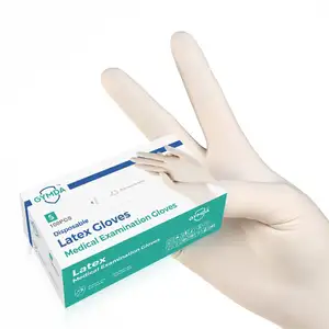 Gymda 5g/4mil Resistente Segurança Trabalho Vinil Medic Ppe Borracha Mistura Látex Luvas Jetable Látex Noir