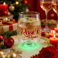 Verres lumineux en plastique à LED pour boisson nocturne, verres à shot néon multicolores activés par le liquide, idéal pour les fêtes, bars et discothèques