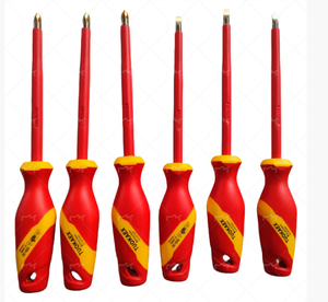 Tournevis en cuivre isolé anti-étincelles à fente pour environnements explosifs - Product Image 3