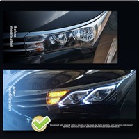 Nouvel ensemble de phares LED modifiés pour voiture, feux de jour et clignotants pour Toyota Corolla 2011-2013, amélioration des feux avant