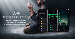 HajjAssist Pro High-End Muslim Smart <b>Watch</b> TFT Display IP67 Magnetic 140 Quran Verses Loudspeaker 5-7 Days <b>Battery</b> Life - Product Image 5