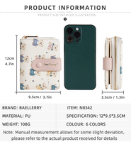 Dompet Pendek Wanita Terbaru untuk Fashion, Resleting Huruf, Dompet Koin Tahan Air, Warna Kontras, Lapisan Poliester