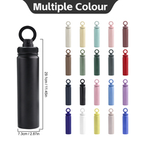 Gourde isotherme en acier inoxydable à double paroi de 24 oz avec paille intégrée, sans BPA, pour le sport, la randonnée, les voyages et la salle de sport